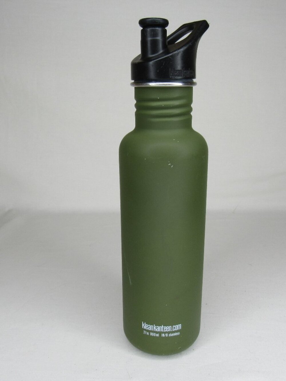 Klean Kanteen Green 27oz Water Bottle Thermos Non Insulated